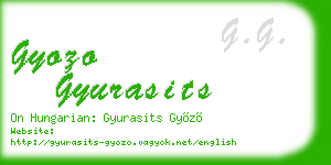 gyozo gyurasits business card